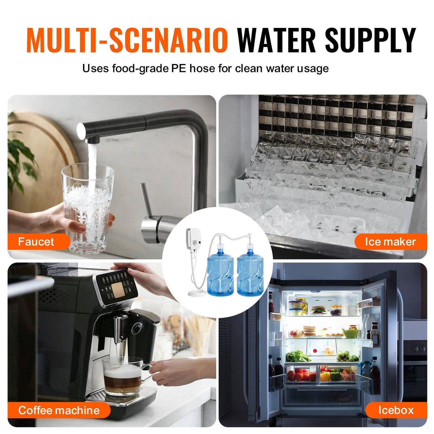 Dual 5 Gallon Water Cooler Pump System