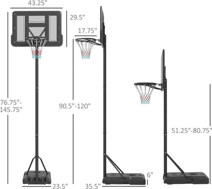 Compact Easy Setup Basketball Goal