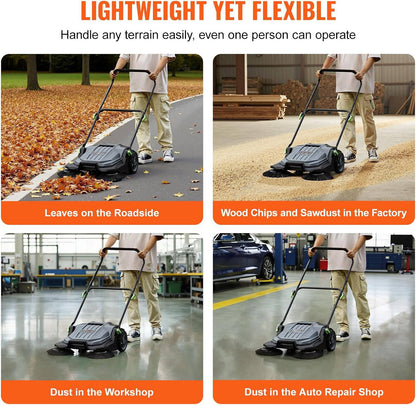 Heavy Duty Manual Push Sweeper for Warehouses