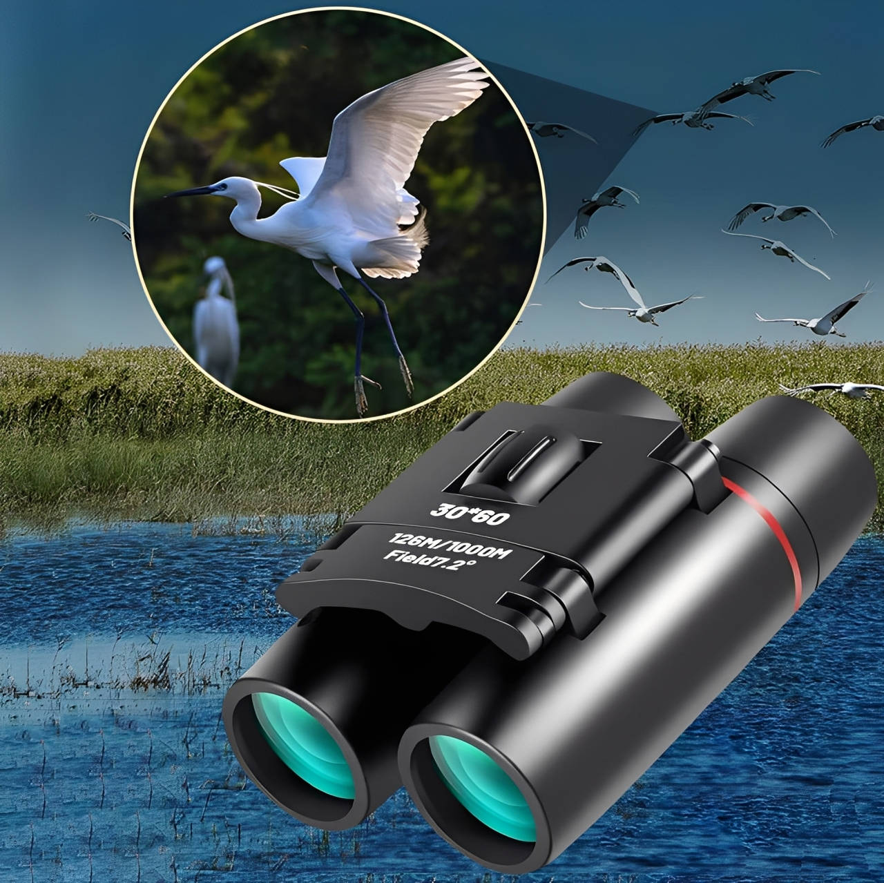 Compact Waterproof Binoculars for Outdoor Adventure - Halri