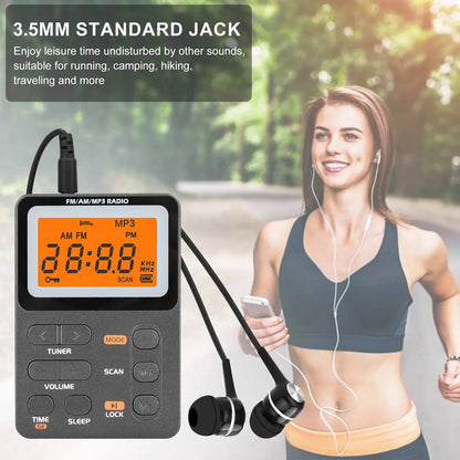 Portable Compact AM/FM Radio with Clear Sound
