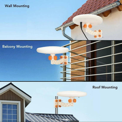 Indoor/Outdoor HD TV Antenna with 360° Signal Booster