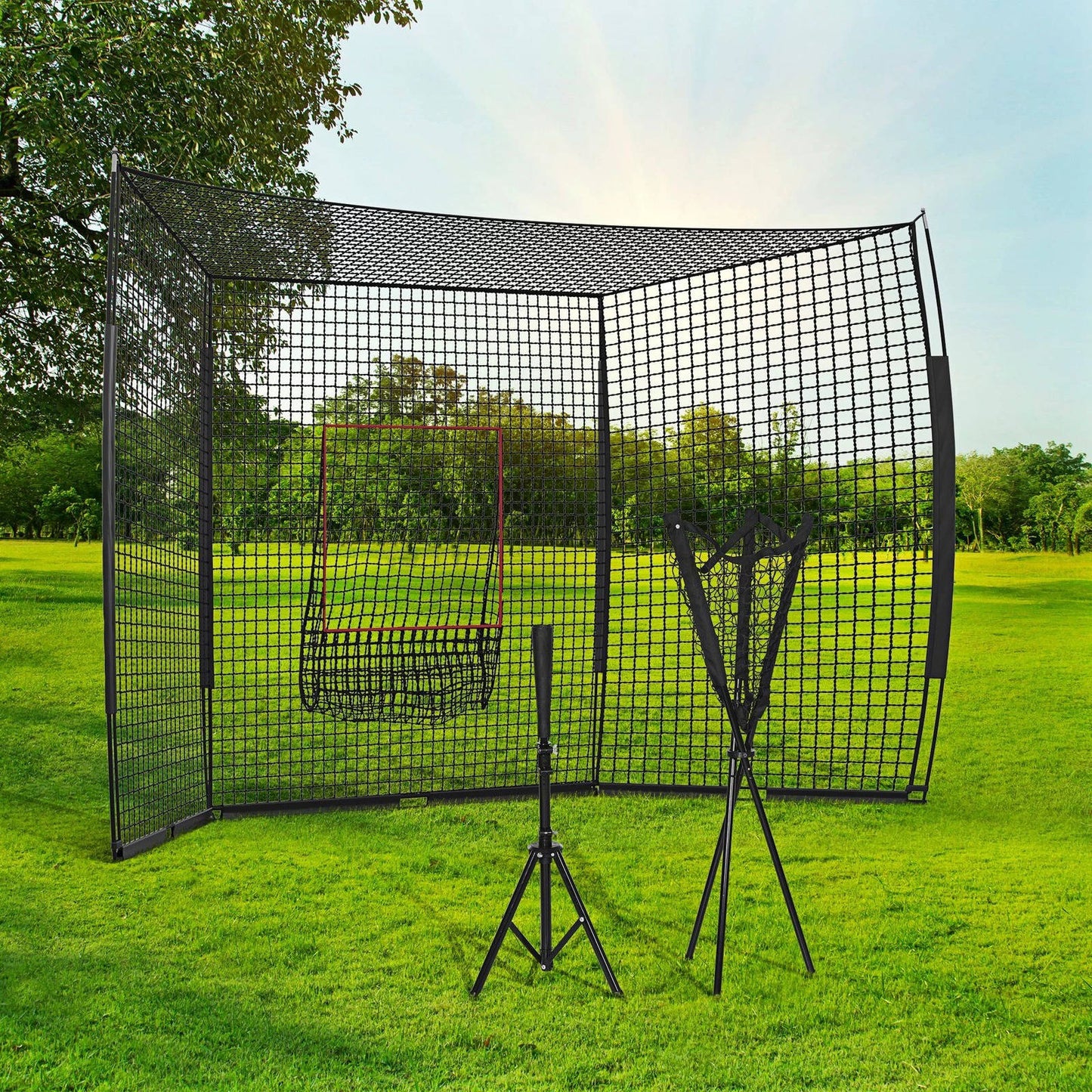 Portable Baseball Practice Net System