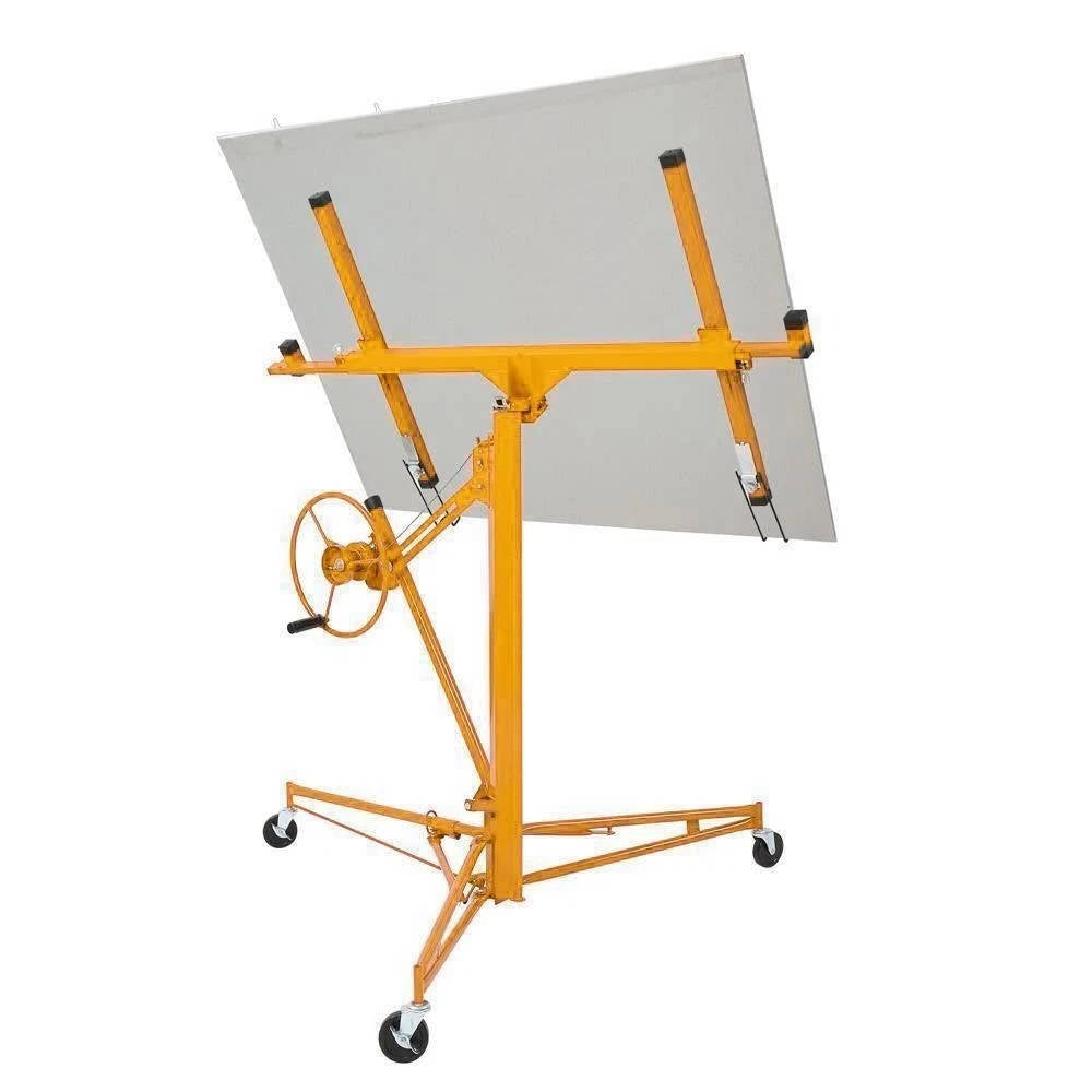 Compact 11FT Drywall Hoist with Locking Casters