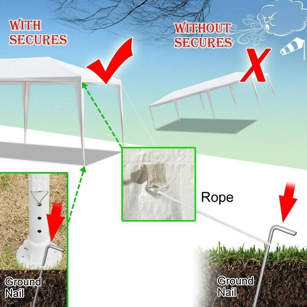 Large 10x30 Foot Outdoor Wedding Canopy Tent Shelter