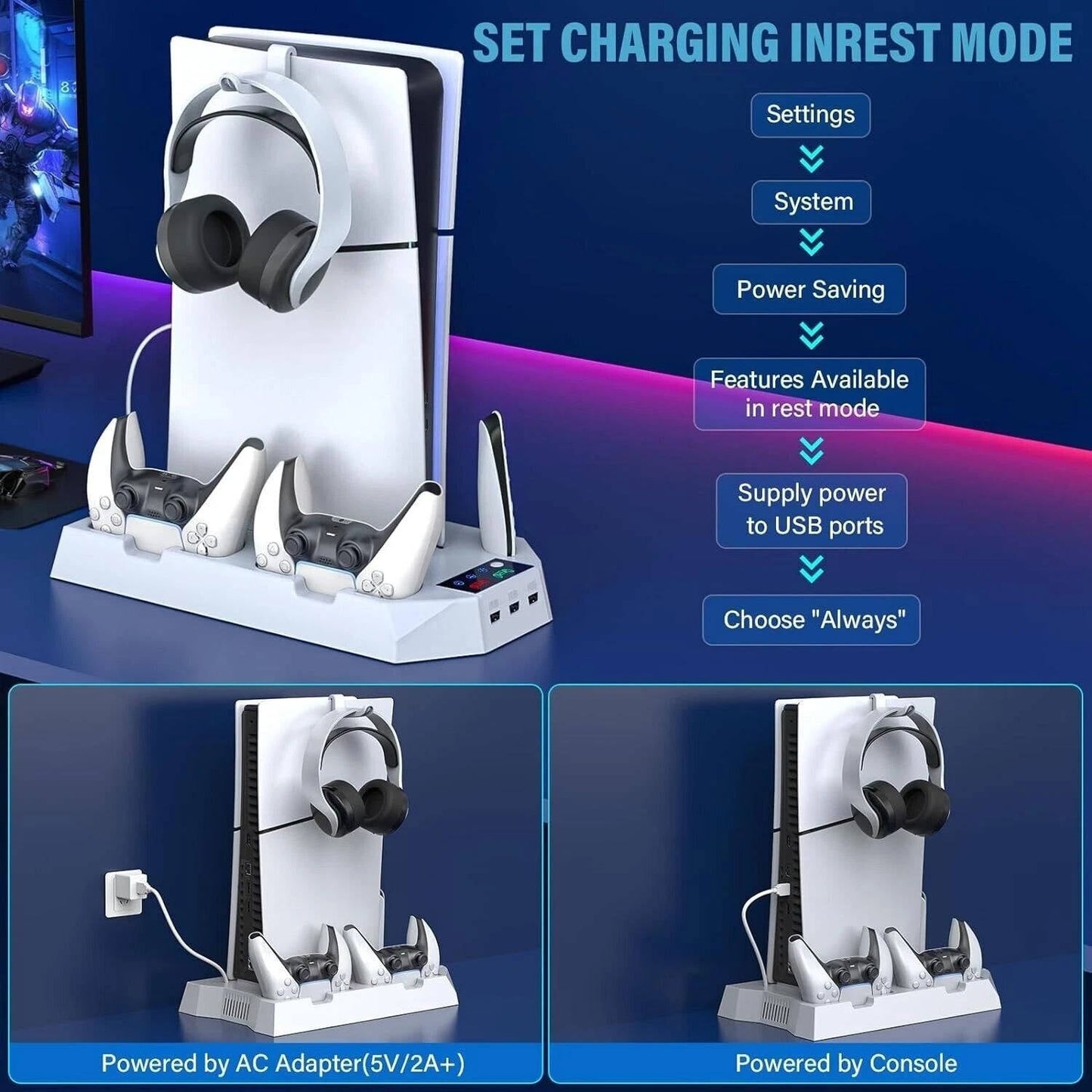 PS5 Slim Cooling Station