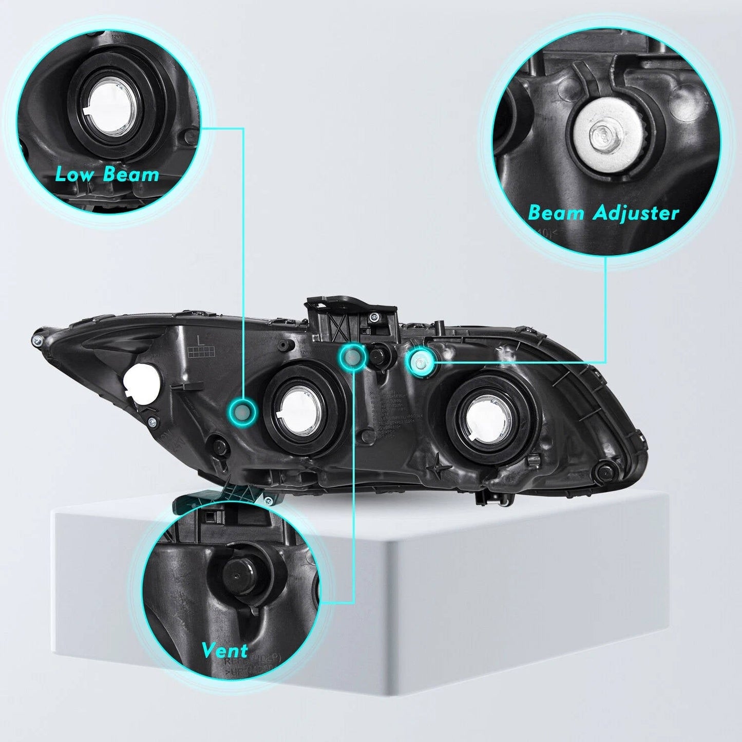 Genuine Honda Civic Headlights Assembly Pair