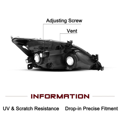 Chrome Honda Accord Headlights 03-07 2/4 Door Pair