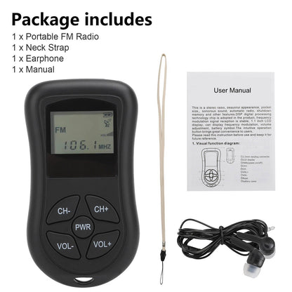 Compact Personal Travel AM FM Radio