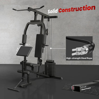 Home Gym System For Chest And Pull Up Exercises