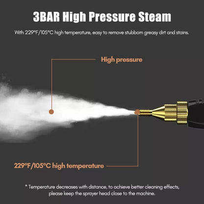 Portable Wireless Steam Cleaning Tool