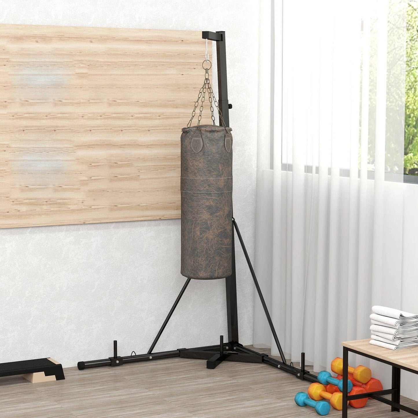 Portable Heavy Duty Punching Bag Floor Stand