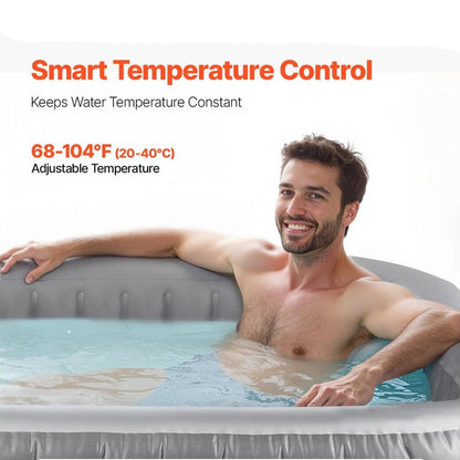 Compact 6 Person Blow Up Hot Tub Spa