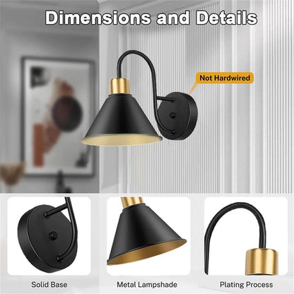 Wireless LED Wall Lights with Remote Control