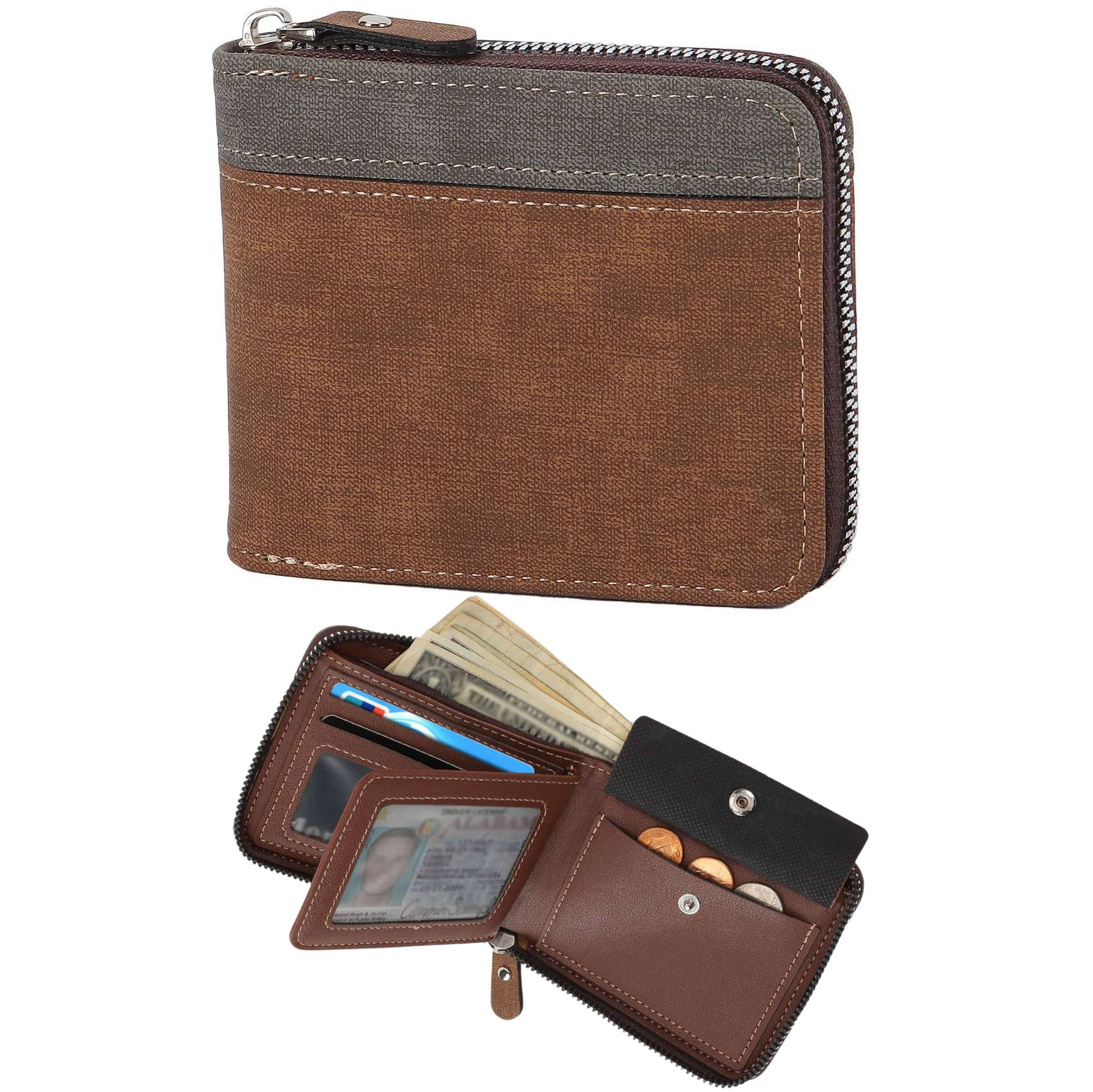 Secure Men's Leather Credit Card Wallet - Halri