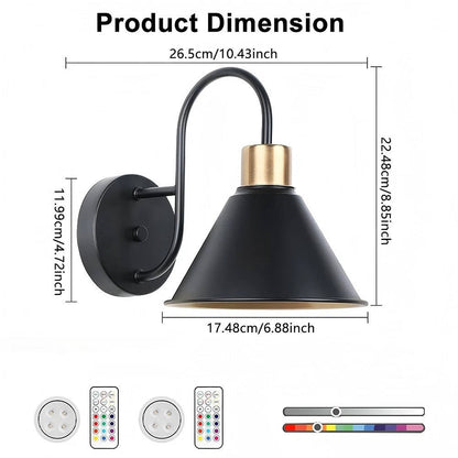 Wireless LED Wall Lights with Remote Control