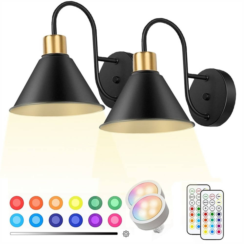 Wireless LED Wall Lights with Remote Control - Halri