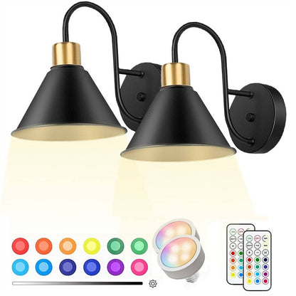 Wireless LED Wall Lights with Remote Control - Halri