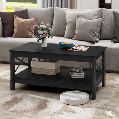 Rustic Wood Living Room Coffee Table