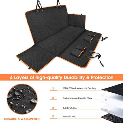 Durable Pet Car Seat Cover Water Resistant