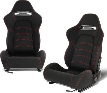 Sport Racing Bucket Seats Pair - Halri