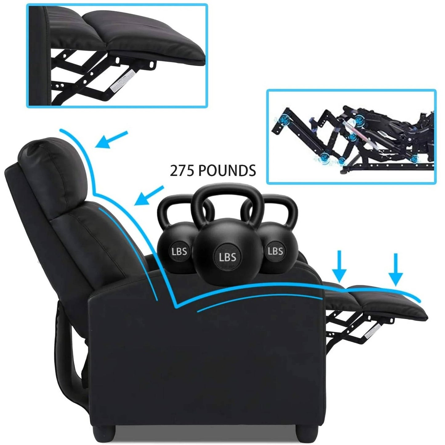 Comfy Leather Living Room Armchair