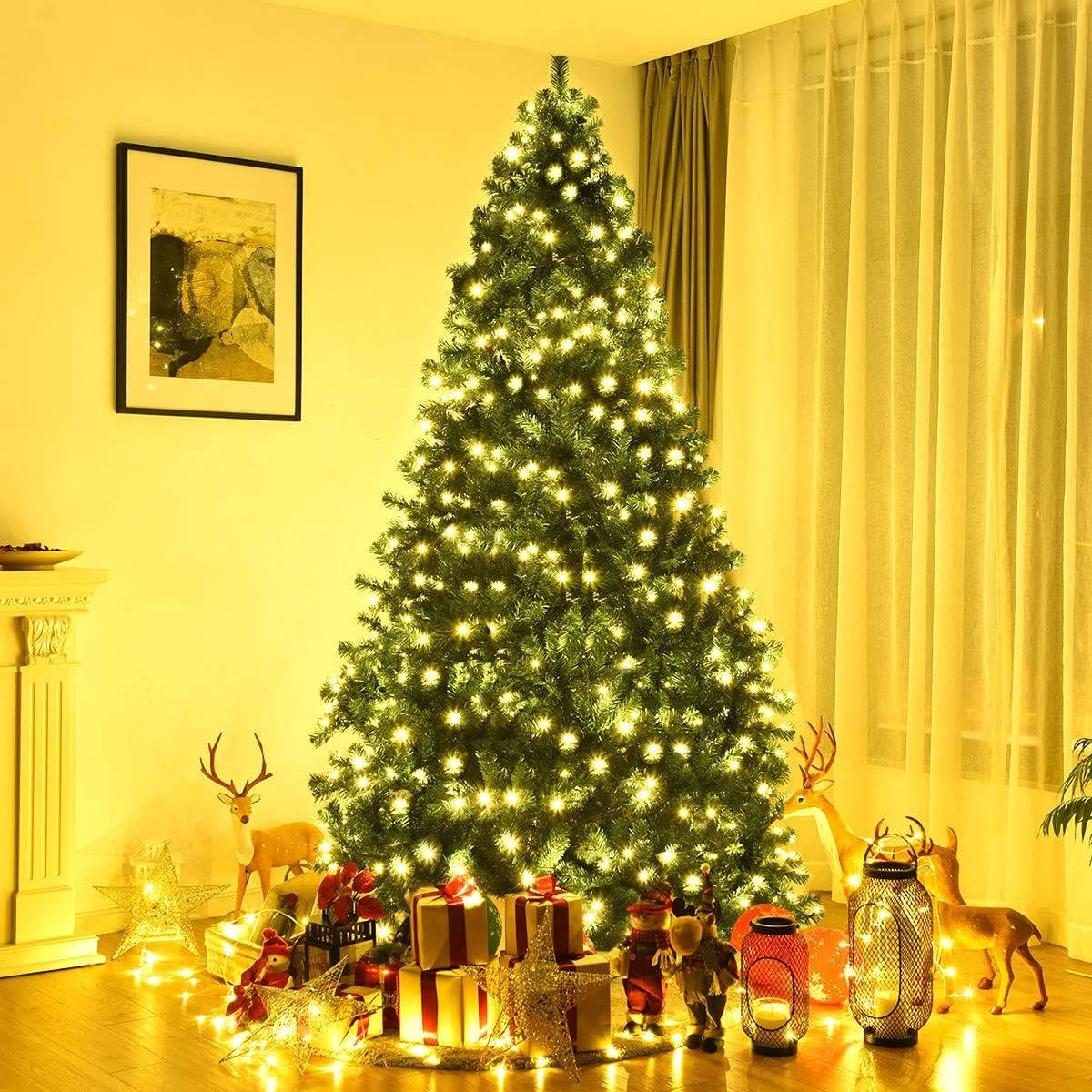 Tall Pre Lit Christmas Tree with LEDs - Halri