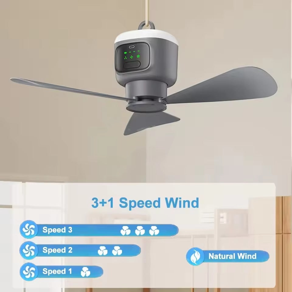 Compact Rechargeable Ceiling Fan