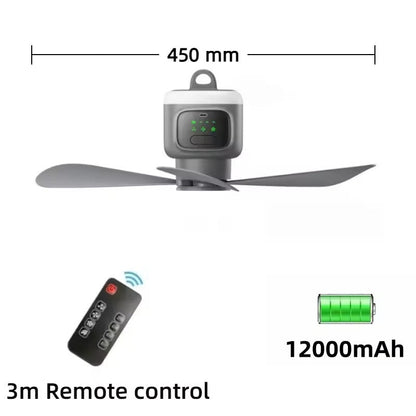 Compact Rechargeable Ceiling Fan