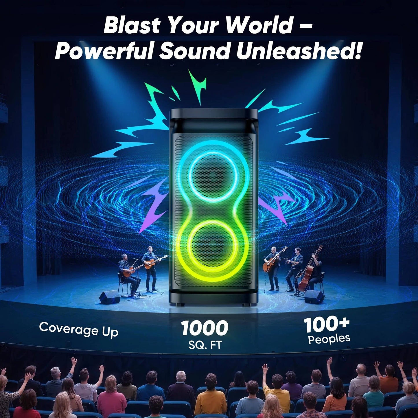 Compact Wireless Speaker With Powerful Sound