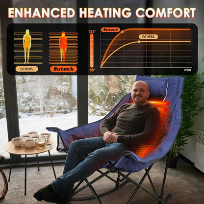 Large Comfortable Outdoor Rocking Camp Chair