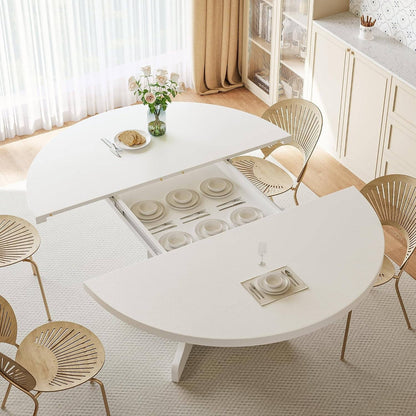 Space Saving Circular Table for 6 People