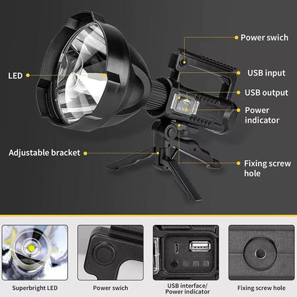 Powerful LED Rechargeable Handheld Torch
