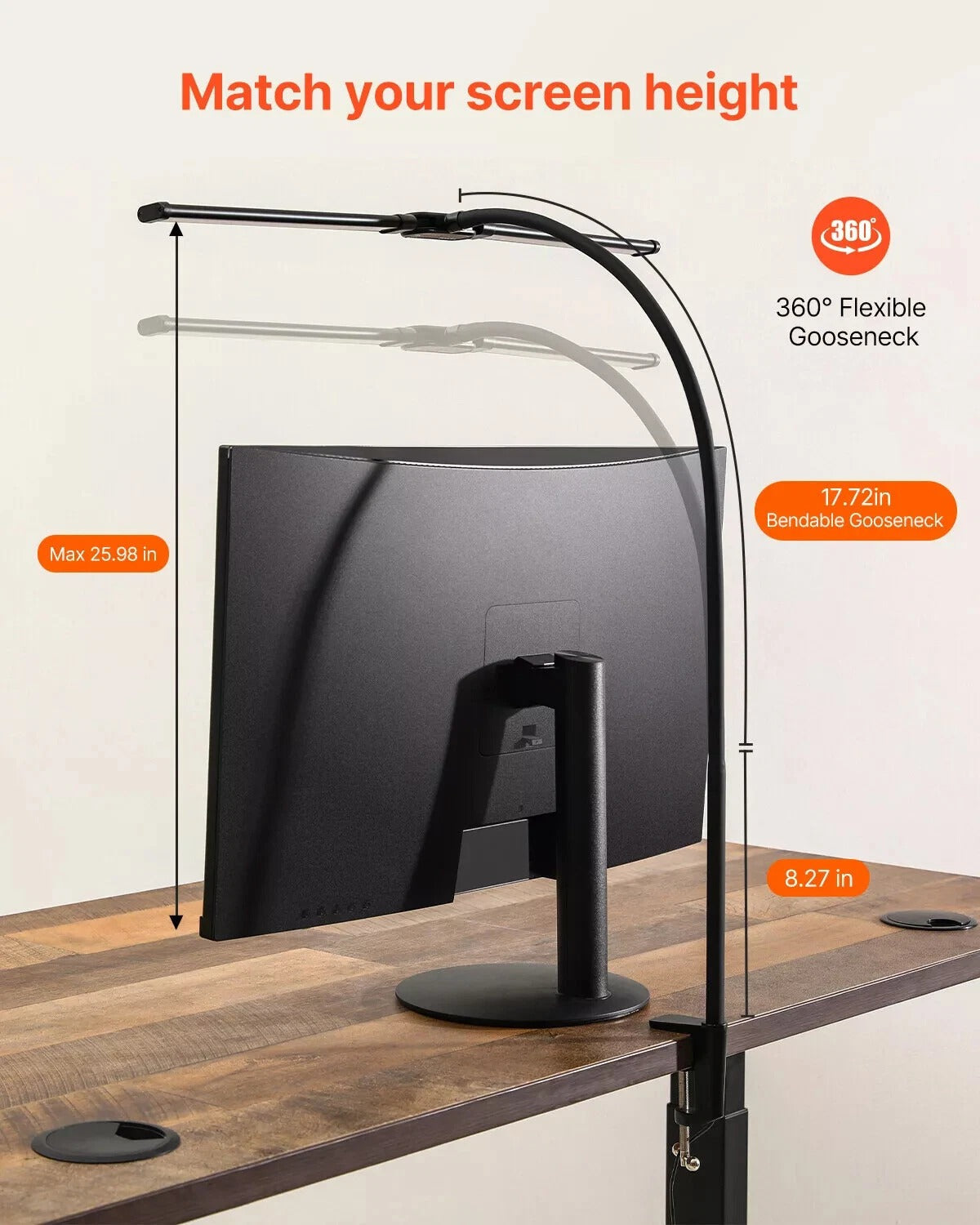 Flexible Bright Office Desk Light