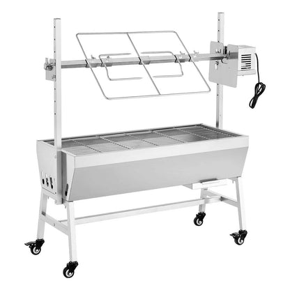 Large Outdoor BBQ Rotisserie Grill Kit Stainless Steel