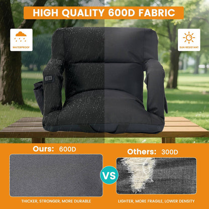 Comfortable Heated Folding Stadium Seat Cushion
