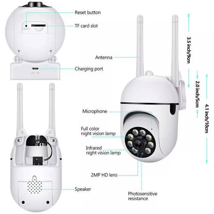 2 Pack Wireless Home Security Cameras, 1080P HD, Night Vision