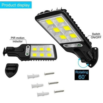 3 Pack Solar Powered Motion Lights Outdoor LED