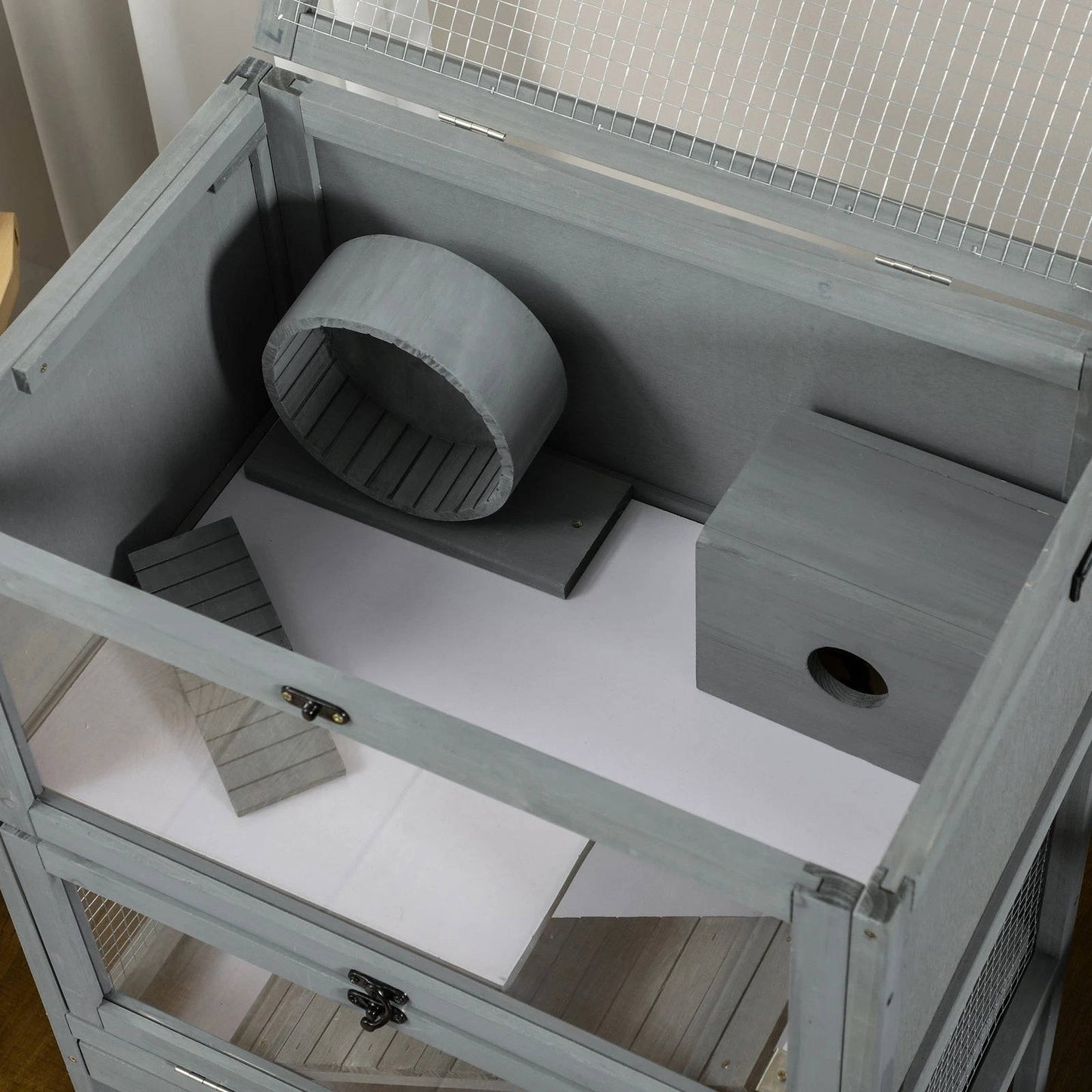 Spacious Pet Hamster Cage With Run And Toys