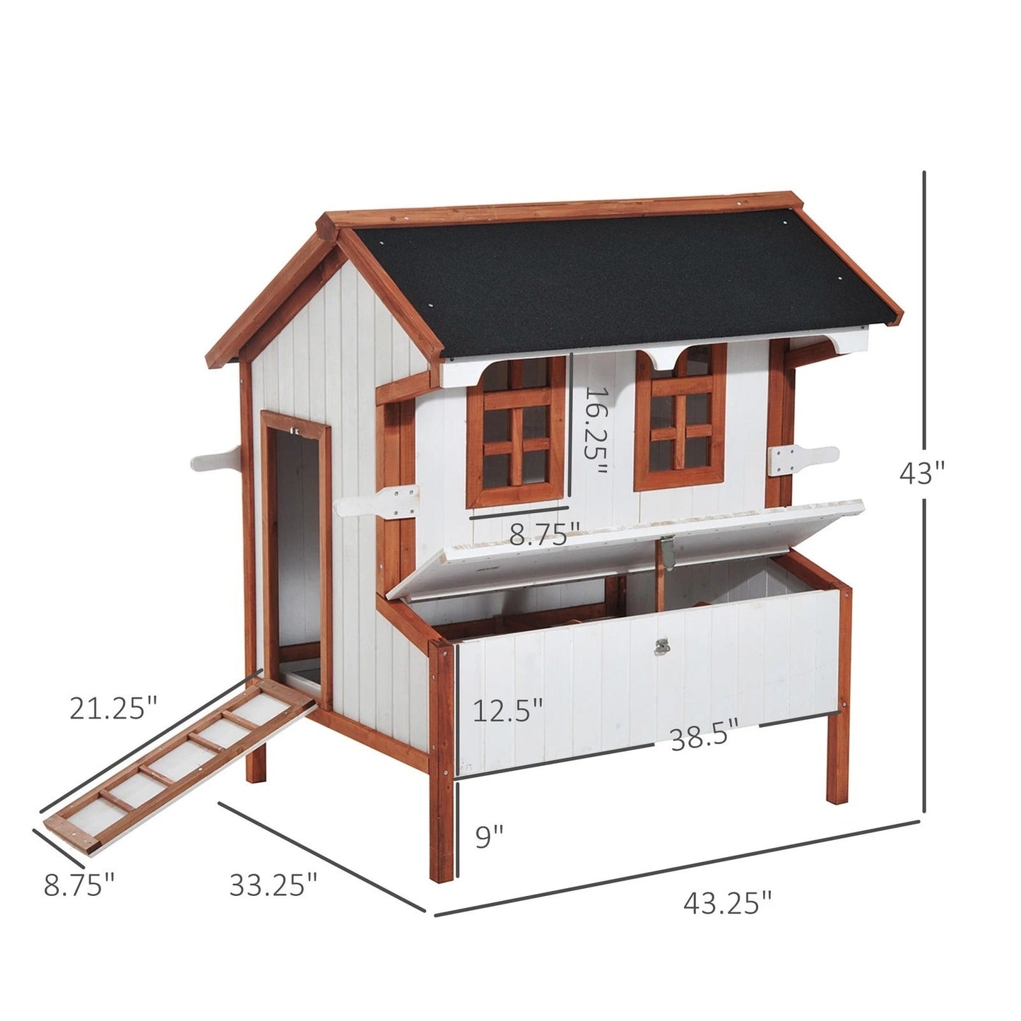 Big Backyard Chicken Coop With Run And Door