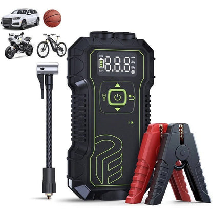 Portable Car Battery Booster with Inflator