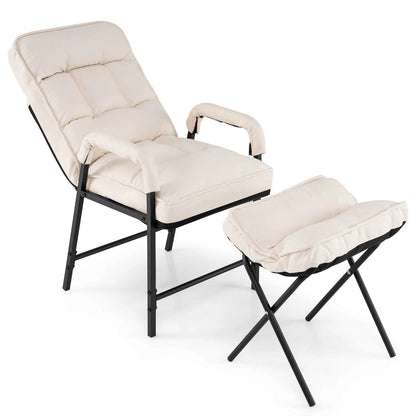 Comfortable Reclining Accent Chair with Adjustable Support - Halri