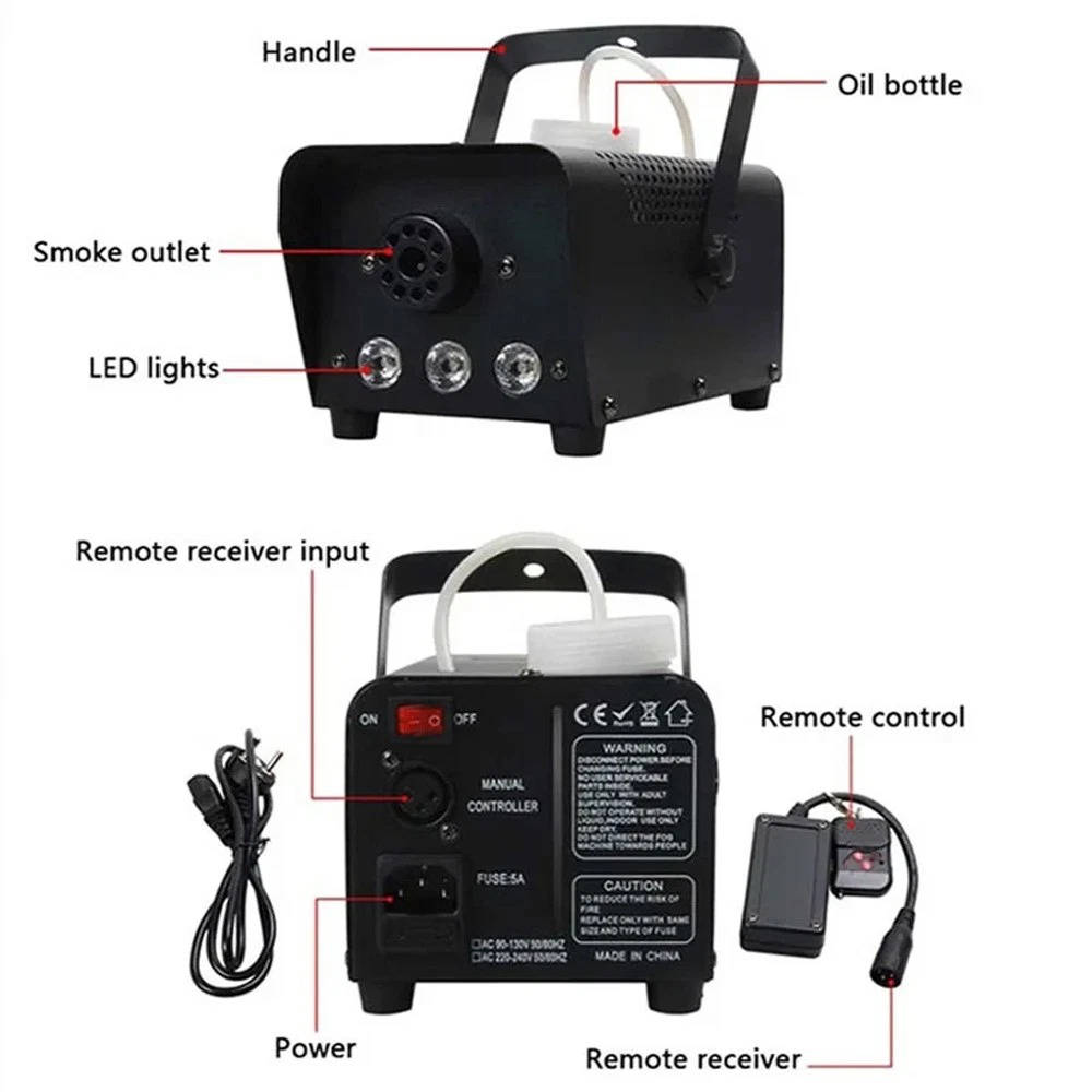 Fog Machine with 13 Color Changing LED Lights