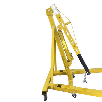 Compact 2 Ton Folding Hydraulic Garage Lift Crane