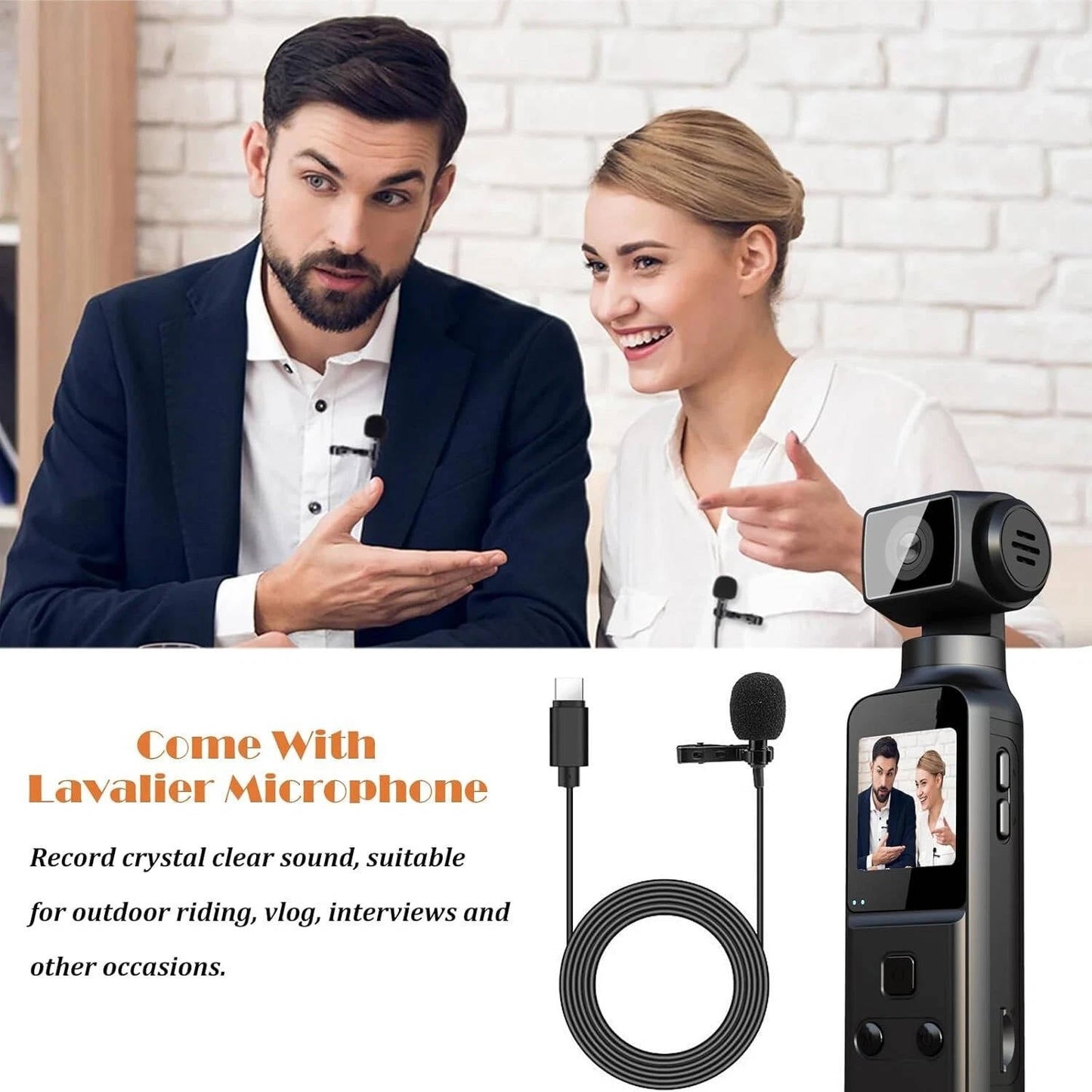 High Definition Wearable Camera with Microphone
