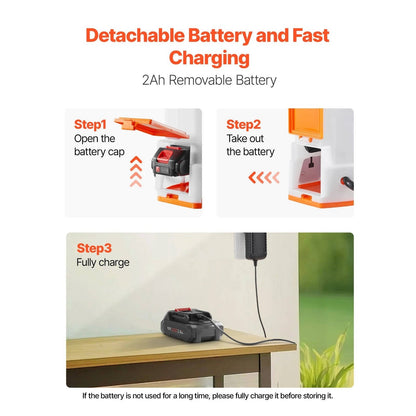 Portable Backpack Sprayer 4G Tank Adjustable Pressure