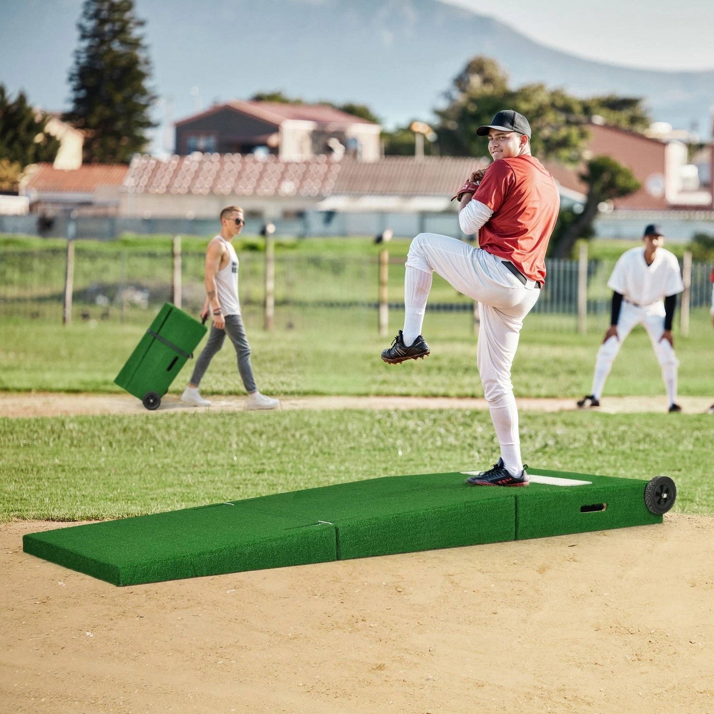 Collapsible Youth Baseball Pitching Ramp