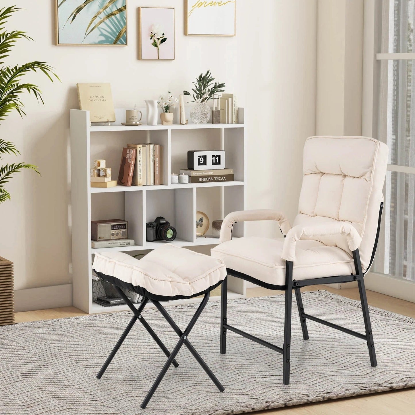 Comfortable Reclining Accent Chair with Adjustable Support