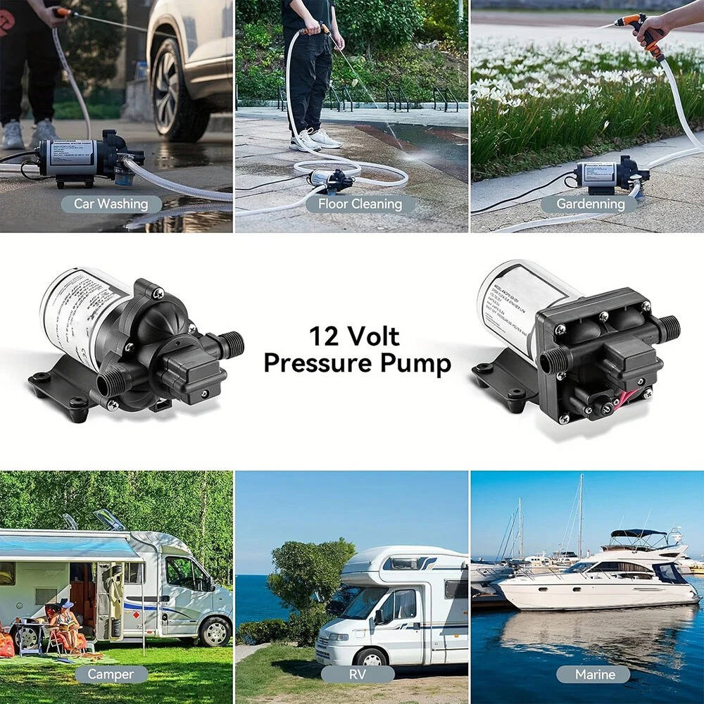 Portable 12V Water Pump Kit for RV Boat Camping