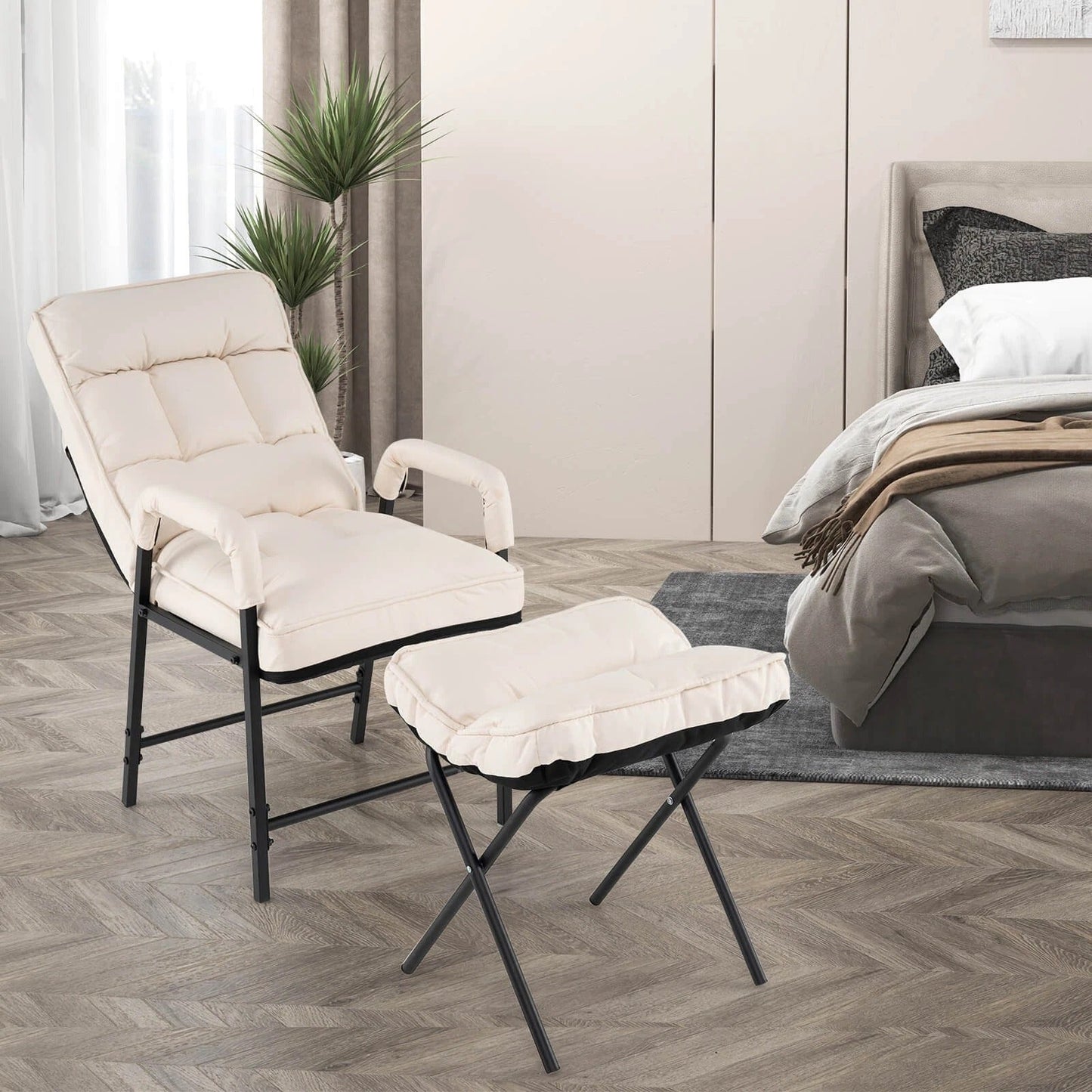 Comfortable Reclining Accent Chair with Adjustable Support